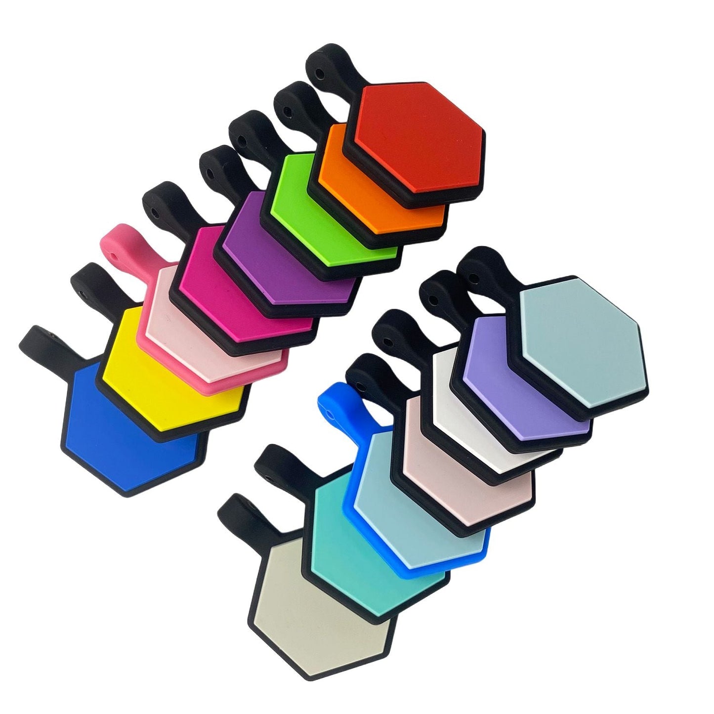 Plaquita de goma Hexagono