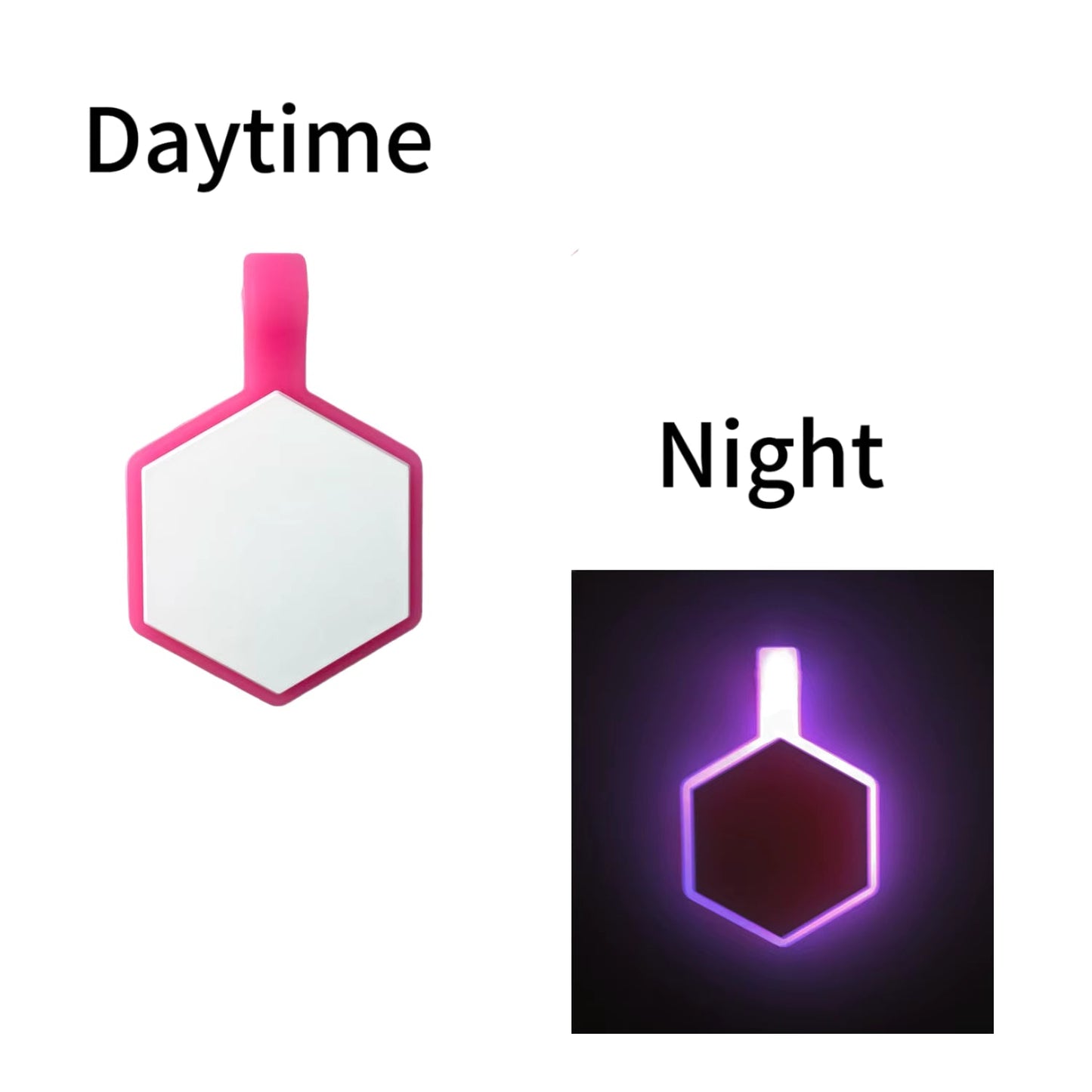 Plaquita de goma Hexagono