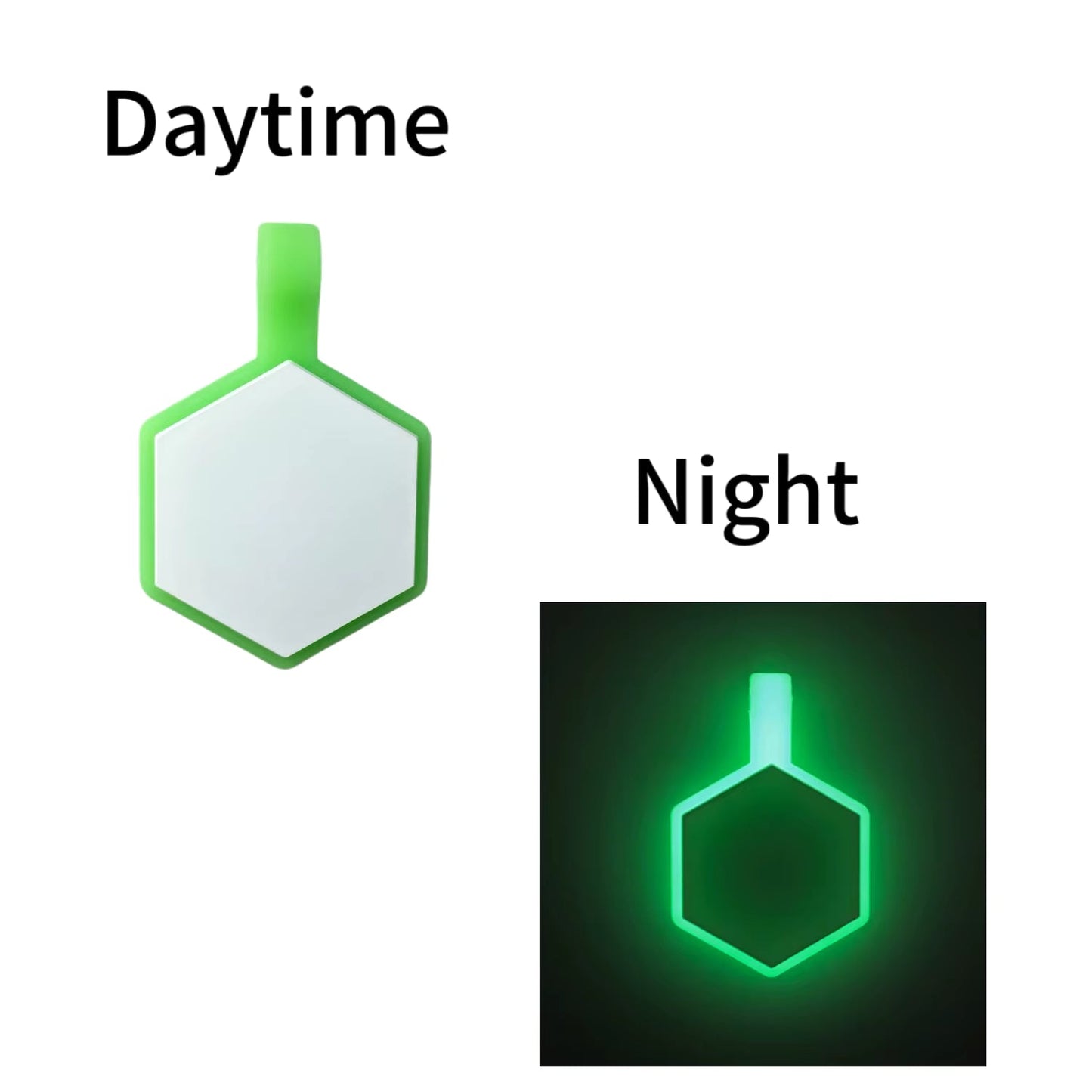 Plaquita de goma Hexagono