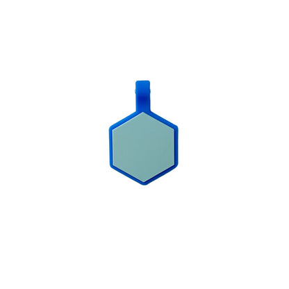 Plaquita de goma Hexagono