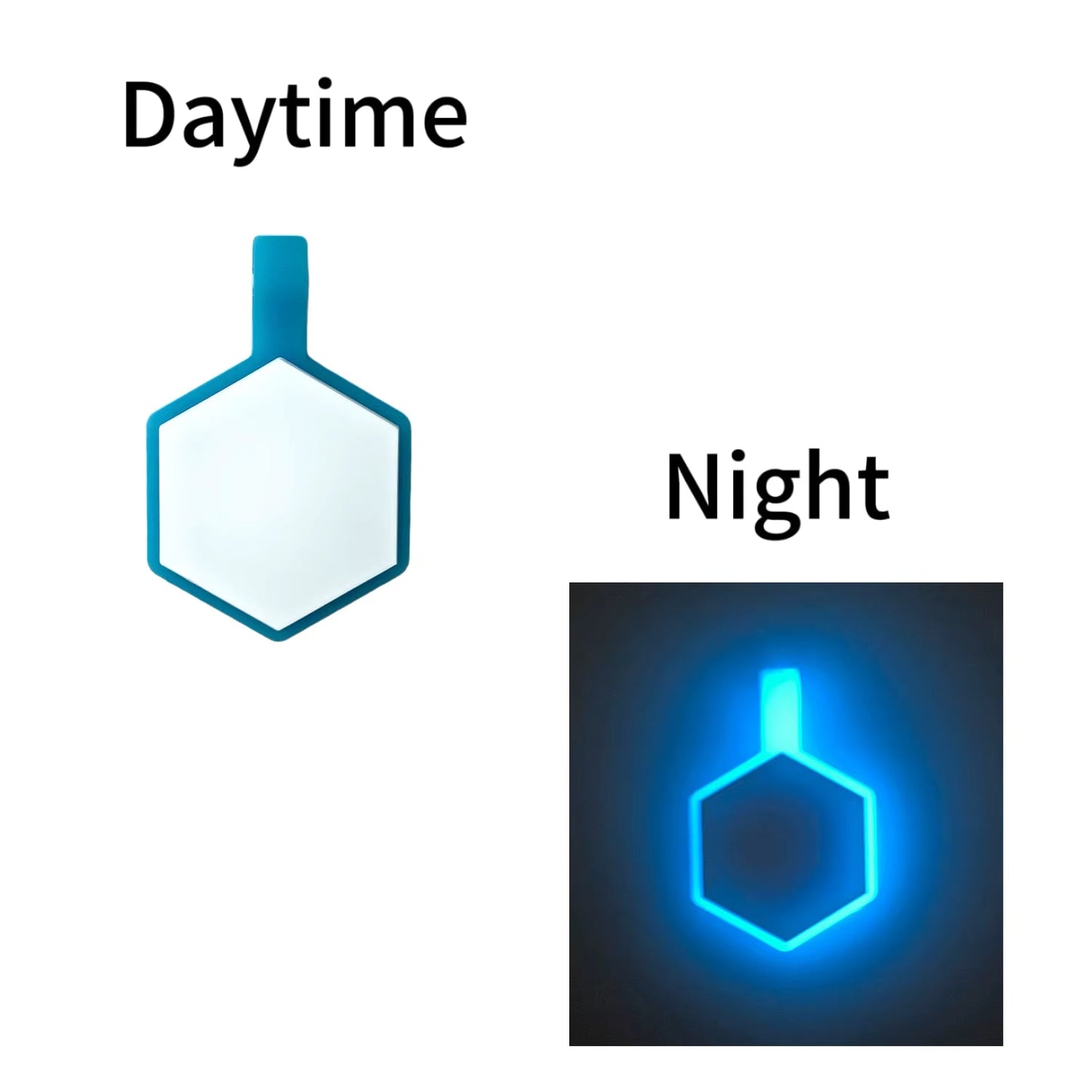 Plaquita de goma Hexagono
