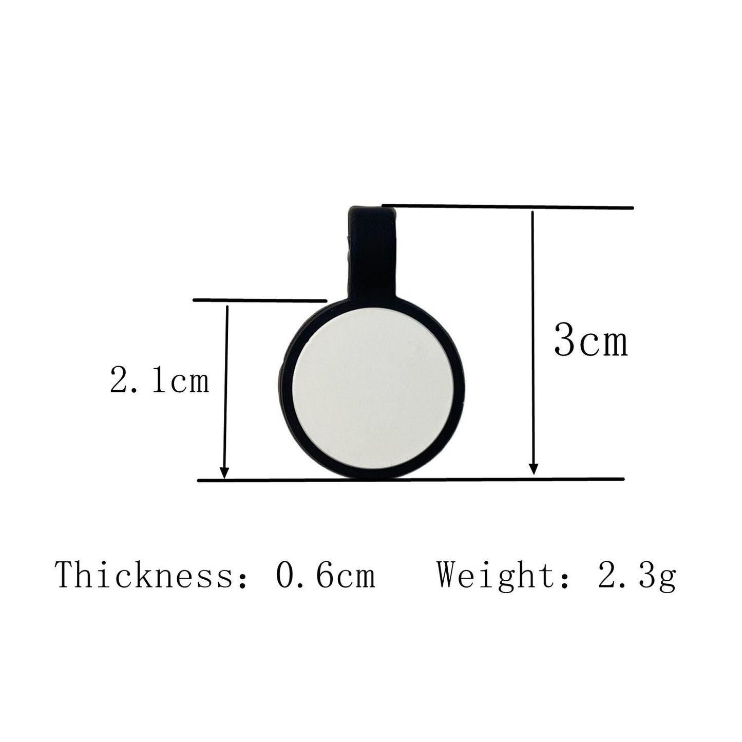 Plaquita de goma Circulo