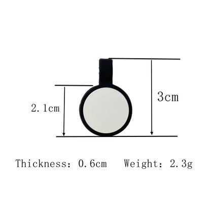 Plaquita de goma Circulo