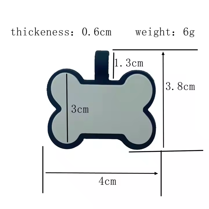Plaquita de goma Huesito
