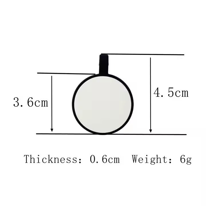 Plaquita de goma Circulo